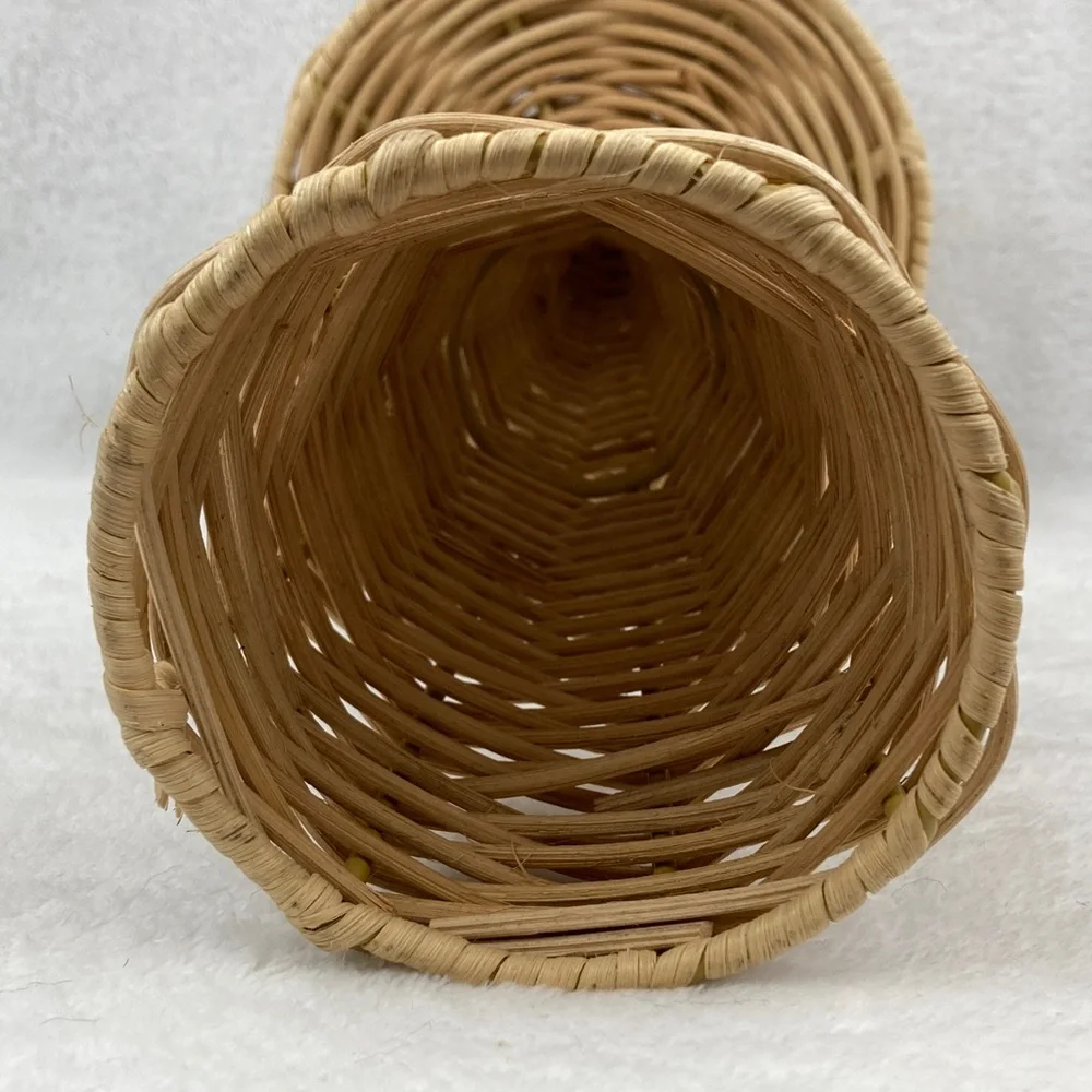 Woven Rattan Mushroom Decor 13.5”
